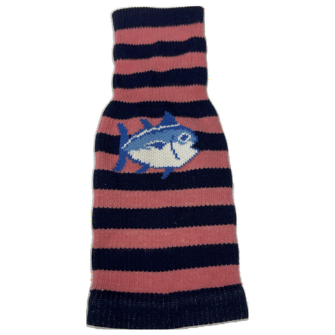 Southern Tide Bottle Sock - Green and Navy