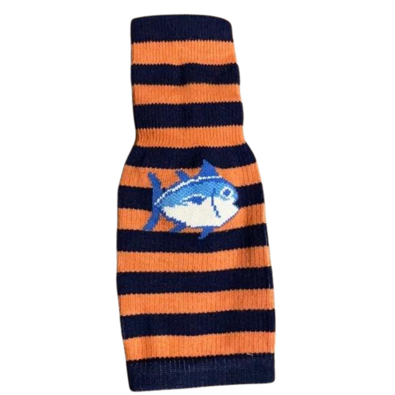 Load image into Gallery viewer, Southern Tide Bottle Sock - Orange and Navy
