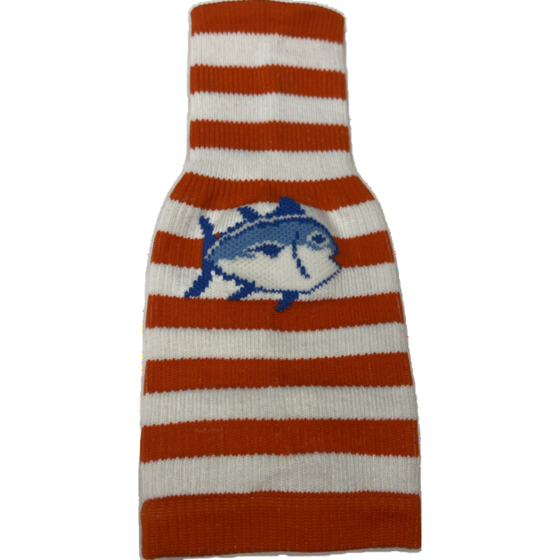 Load image into Gallery viewer, Southern Tide Bottle Sock - Orange and White
