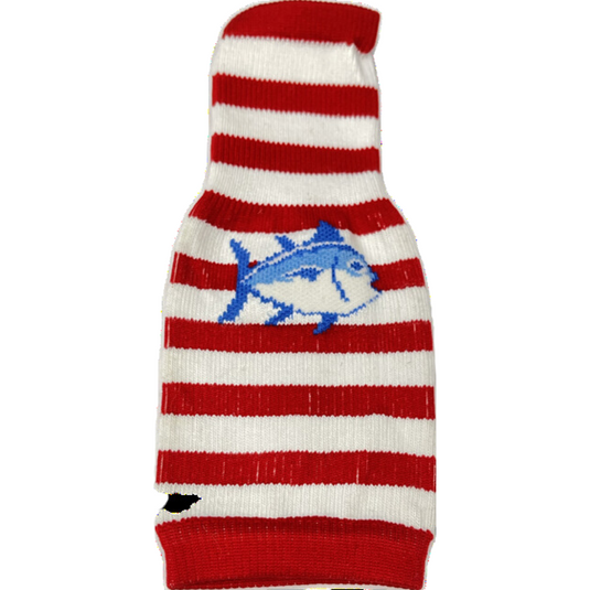 Southern Tide Bottle Sock - Red and White