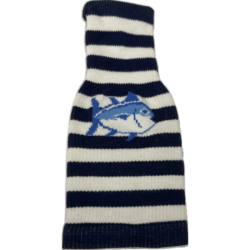 Load image into Gallery viewer, Southern Tide Bottle Sock - White and Navy
