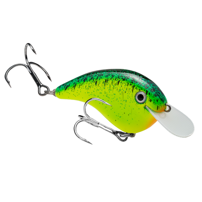 Load image into Gallery viewer, Strike King Chick Magnet Flat Sided Crankbaits - Chartreuse Blue Black Splatterback
