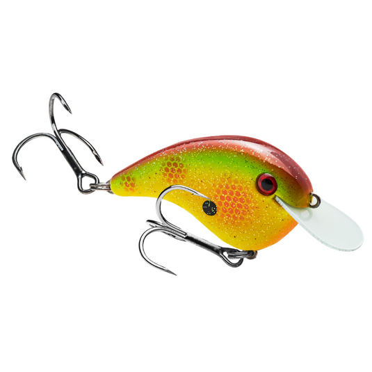 Strike King Chick Magnet Flat Sided Crankbaits - Chartreuse Copper