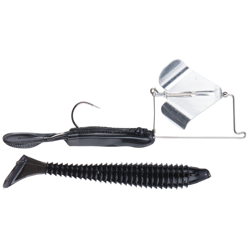 Load image into Gallery viewer, Strike King Skip &#39;N Buzz Buzzbaits - Black
