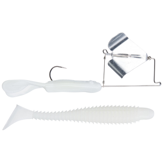 Strike King Skip 'N Buzz Buzzbaits - White