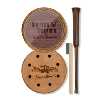 Rolling Thunder Terence Williamson Crystal Pot Turkey Call with Diamond wood Striker