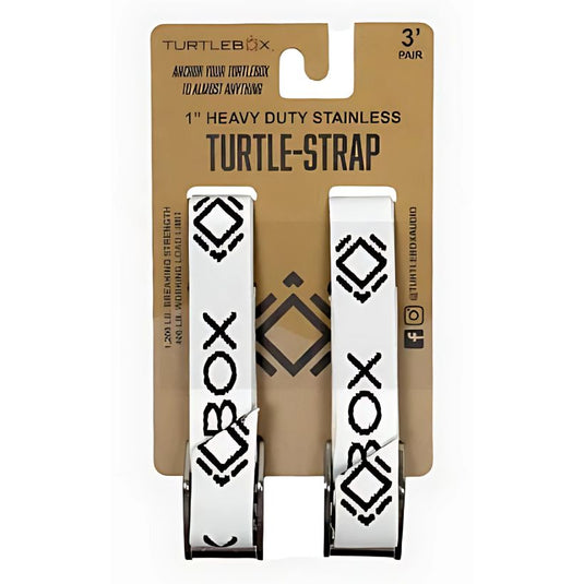 TurtleBox Tie-Down Straps - White