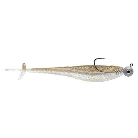 VMC Hybrid Swimbait Jig Heads - Unpainted - With a Rapala CrushCity Mooch Minnow - Tennessee Shad