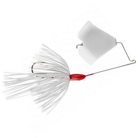 War Eagle Buzzbaits - White Skirt and White Blade