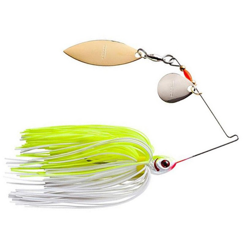 Load image into Gallery viewer, War Eagle Gold Colorado Willow Spinnerbaits - Hot Blue Herring
