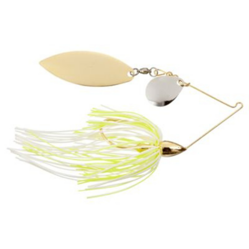 Load image into Gallery viewer, War Eagle Gold Colorado Willow Spinnerbaits - Hot White Chartreuse
