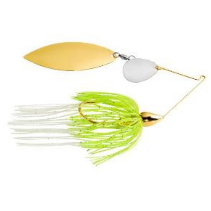 Load image into Gallery viewer, War Eagle Gold Colorado Willow Spinnerbaits - White Chartreuse
