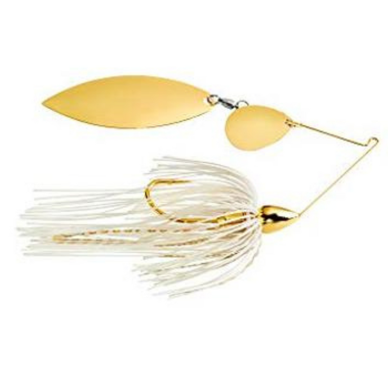 Load image into Gallery viewer, War Eagle Gold Colorado Willow Spinnerbaits - White Gold
