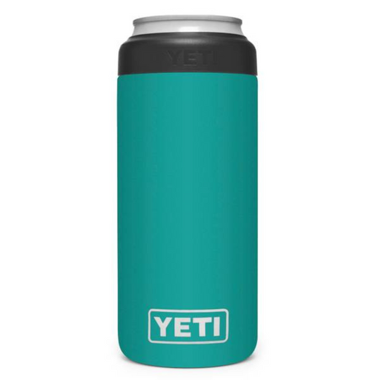 YETI Rambler 12 Oz Colster Slim Can - Aquifer Blue