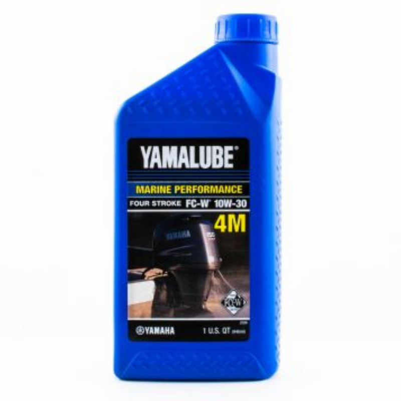 Load image into Gallery viewer, Yamaha 4-Stroke 10W-30 4M Outboard Engine Oil Quart
