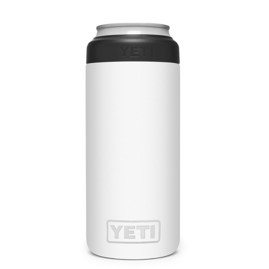 Yeti Rambler 12oz Slim Colster  Can Insulator White