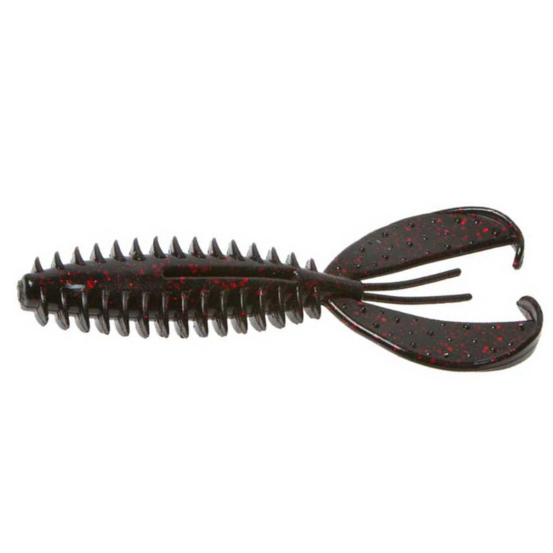 Load image into Gallery viewer, Zoom Z Craw - Black Red Glitter
