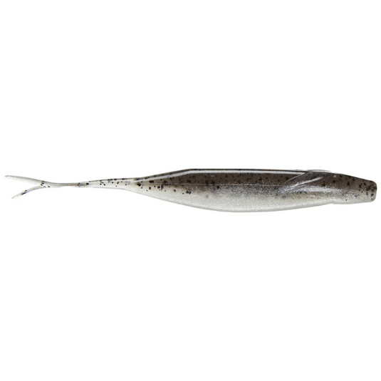 Zoom Winged Fluke Swimbaits - Smoke Pepper Clear