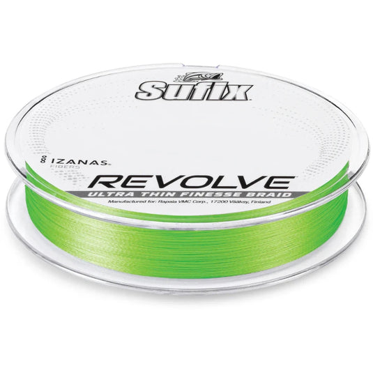 Sufix Revolve Low Vis Green Braided Line - Neon Lime