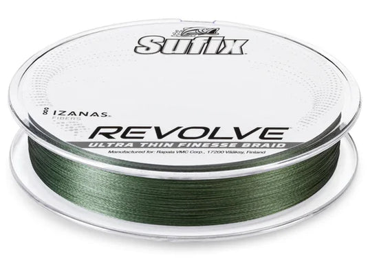 Sufix Revolve Low Vis Green Braided Line - Low-Vis Green