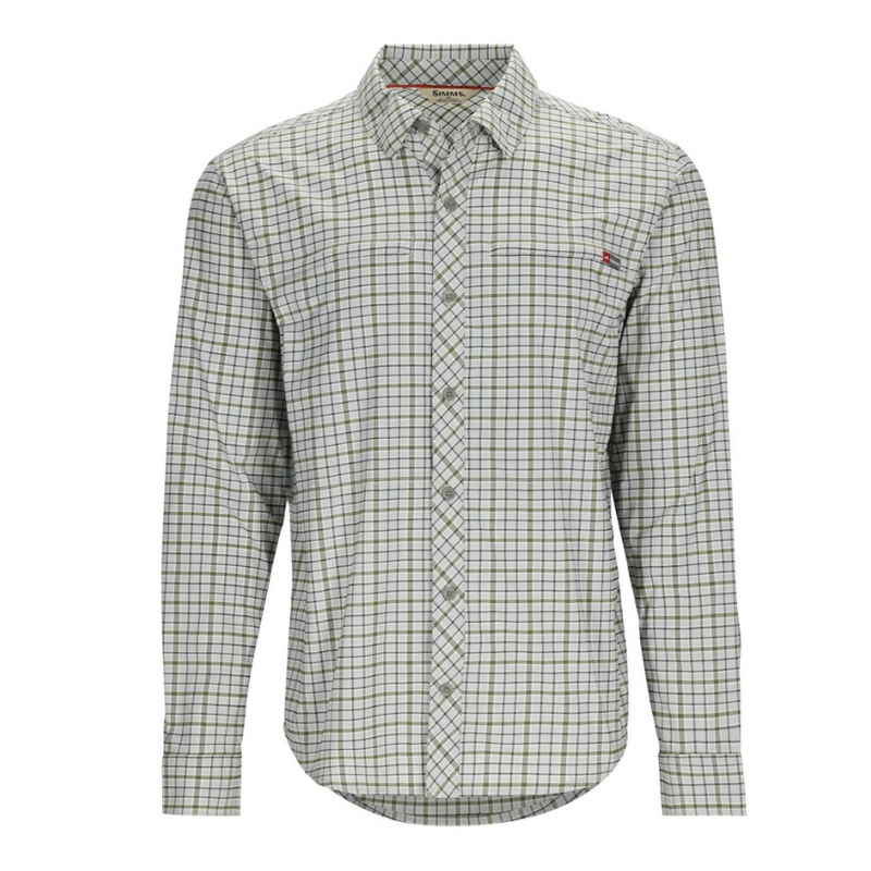 Load image into Gallery viewer, Simms Mens Stone Cold LS Button Up Shirt - Sterling Plaid
