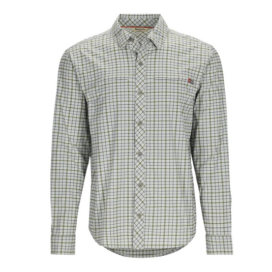 Simms Mens Stone Cold LS Button Up Shirt - Sterling Plaid