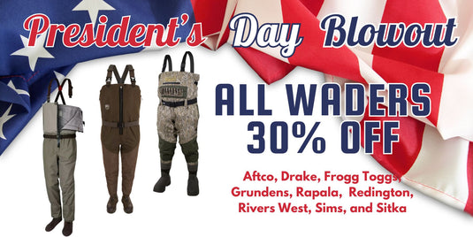 30% OFF ALL WADERS