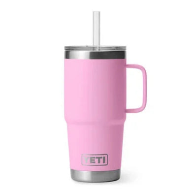 Yeti Rambler Straw Mugs - Power Pink