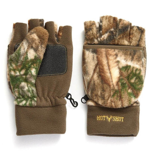 Hot Shot Fleece Fingerless Pop Top Gloves