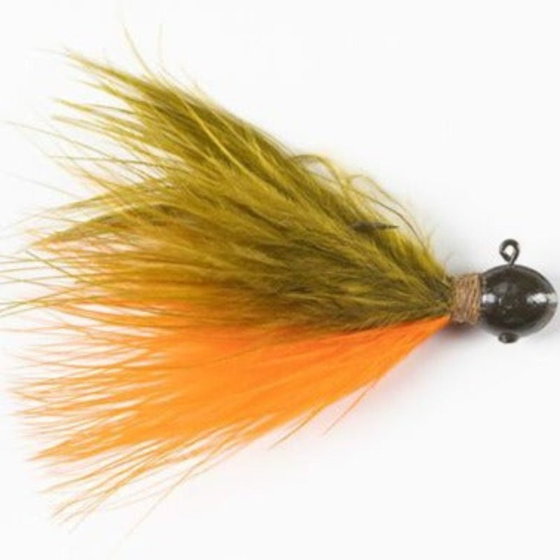 Load image into Gallery viewer, White River Zig Jigs - Olive and Orange
