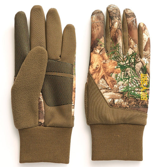 Hot Shot Stretch Fleece Gun-Cut Mens Gloves