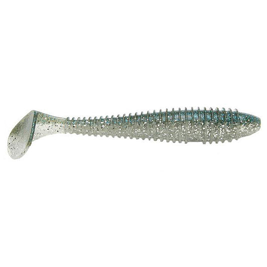 Keitech 4.3in Fat Swing Impact Swimbaits  - Hasu-Silver Shiner