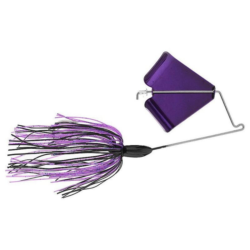 Load image into Gallery viewer, War Eagle Buzz Baits - Black and Purple with Purple Blade
