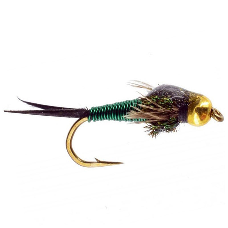 Load image into Gallery viewer, Umpqua Barr&#39;s Copper John Flies - Gold Green - Southern Reel Outfitters
