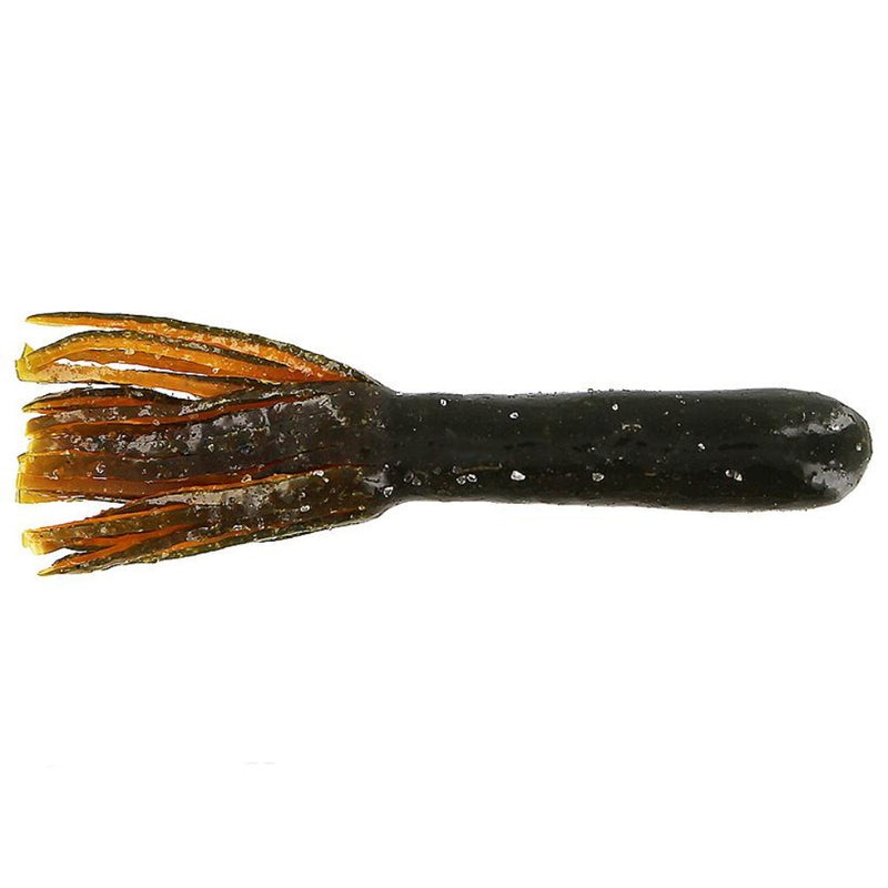 Load image into Gallery viewer, Big Bite Baits Tour Flipper Tube - Green Pumpkin Orange Trail
