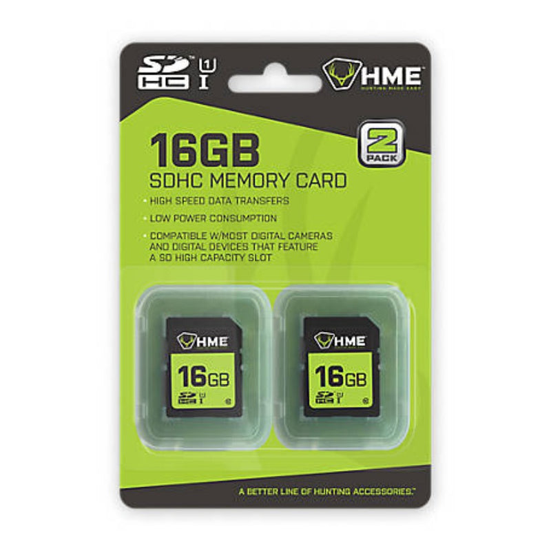 Load image into Gallery viewer, HME Hunting SD Cards - 2pk - 16GB Memory
