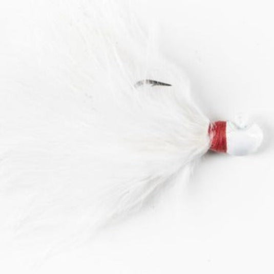 White River Zig Jigs - White and Red Tie