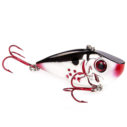 Strike King Red Eye Shad Lipless Crankbaits - Bleeding Chrome Black Back