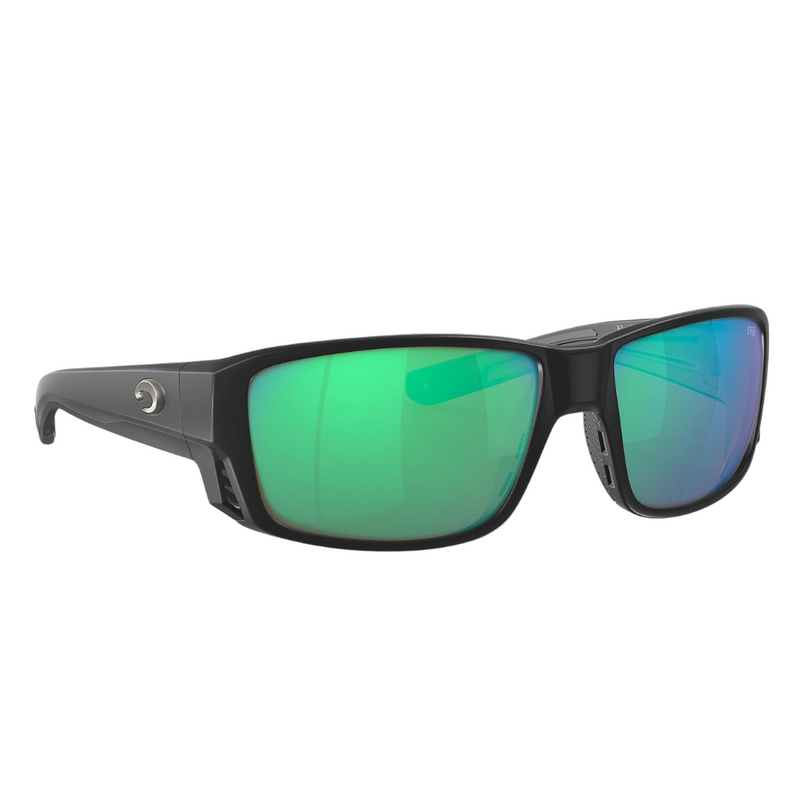 Load image into Gallery viewer, Costa Tuna Alley Pro Sunglasses - Black Frames and Green Mirror Lenses
