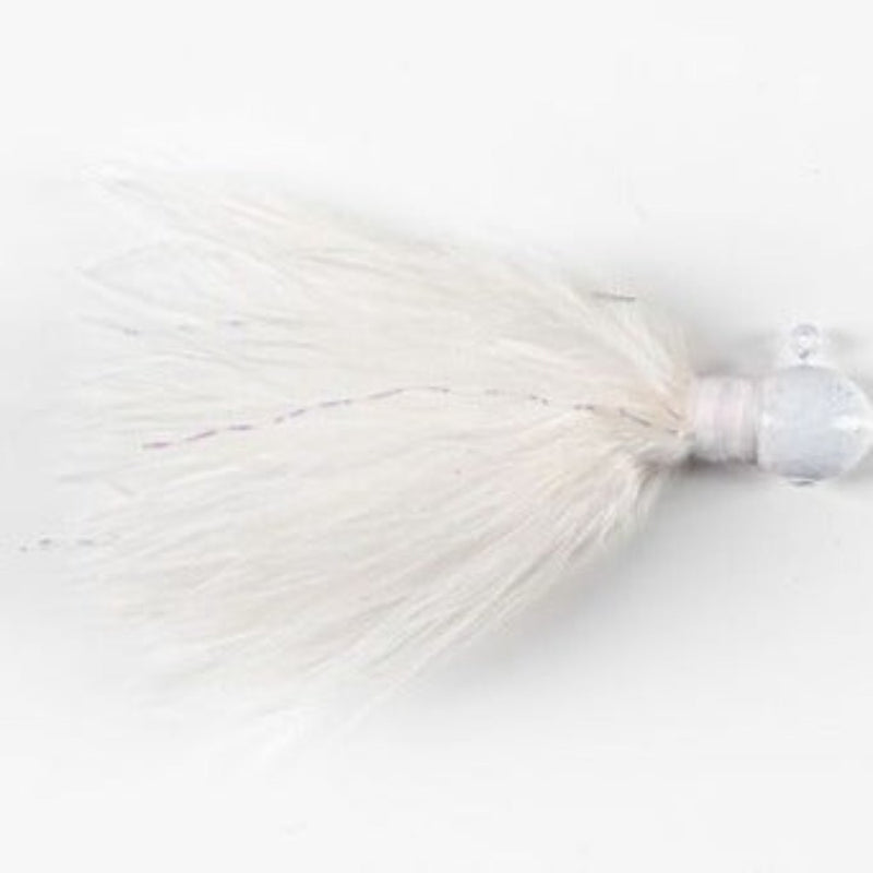 Load image into Gallery viewer, White River Zig Jigs - White and Krystal Flash
