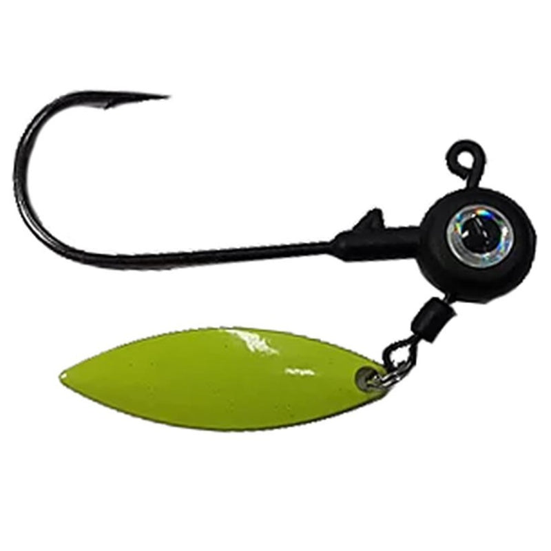 Load image into Gallery viewer, Motivated Bait Co. Finesse Underspin Jig Heads - Black
