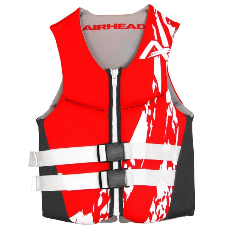 Load image into Gallery viewer, Airhead Swoosh Neolite Life Vest - Red, White, and Black
