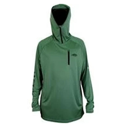 Aftco Jason Christie Long Sleeve Performance Hoodies Olive