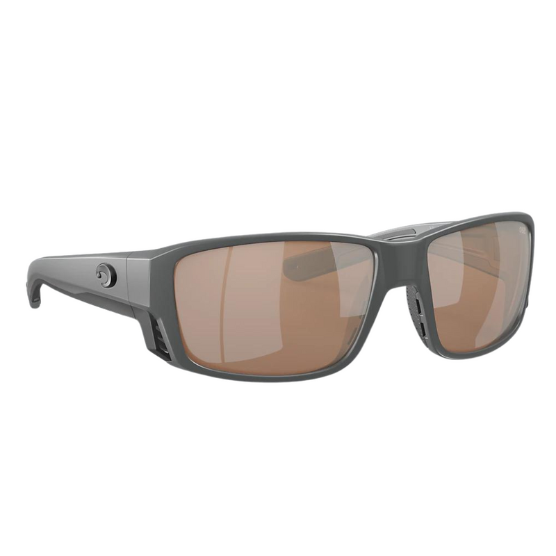 Load image into Gallery viewer, Costa Tuna Alley Pro Sunglasses - Black Frames and Copper Silver Mirror Lenses
