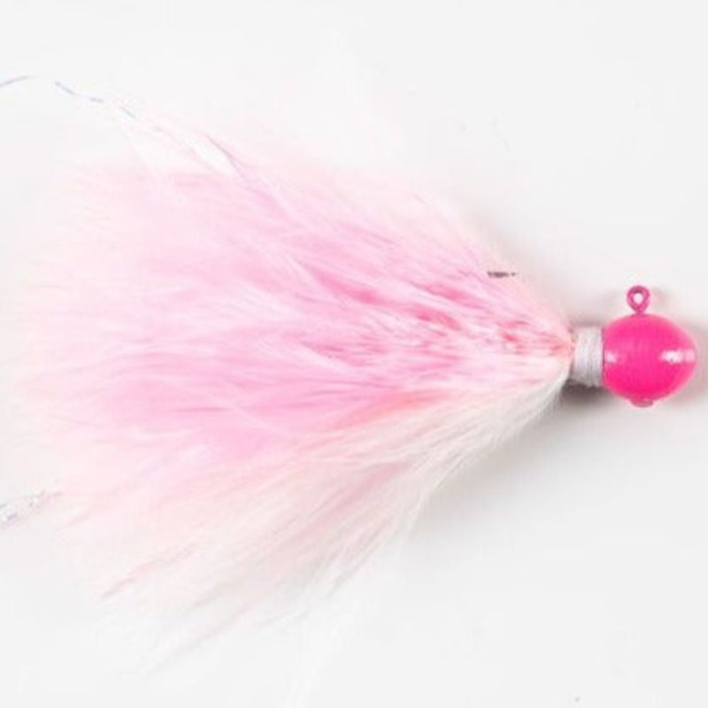 Load image into Gallery viewer, White River Zig Jigs - Pink with White Krystal Flash
