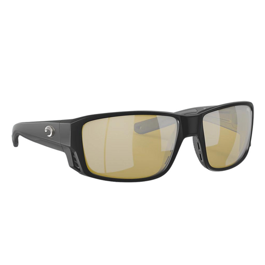 Costa Tuna Alley Pro Sunglasses - Black Frames and Sunrise Mirror Lenses