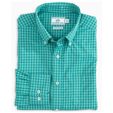 Southern Tide Rivercourse Plaid Inter-coastal Performance LS Shirt