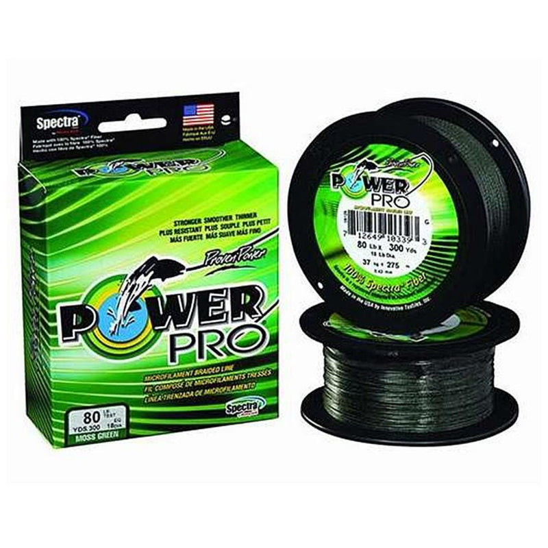 Load image into Gallery viewer, Power Pro Braided Line Moss Green 80lb 300yds
