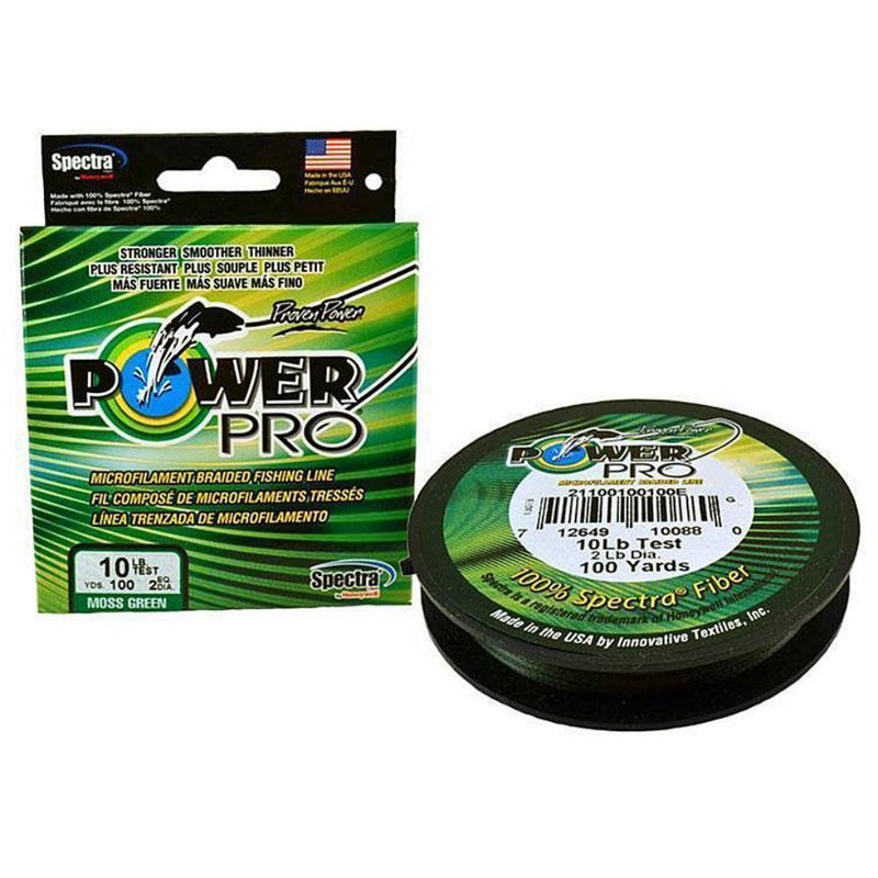 Load image into Gallery viewer, Power Pro Braided Line Moss Green 2lb 100yds
