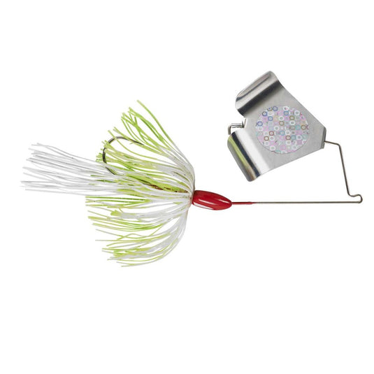 War Eagle Buzz Baits White and Chartreuse with Silver Blade